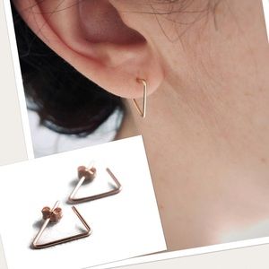 Geometric Stud Earrings Triangle/Triangular Shaped